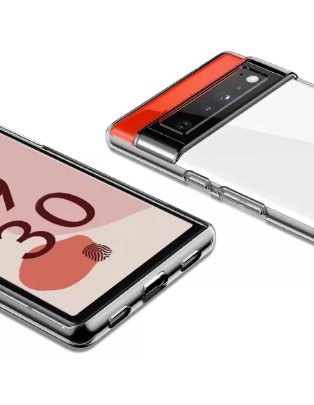 Google Pixel 6 Pro Pack Coque antichocs - Transparent | Ibroz
