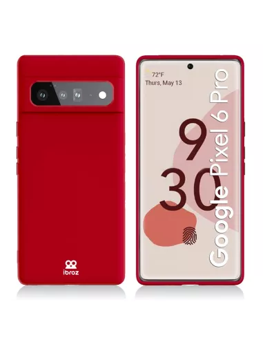 Google Pixel 6 Pro Liquid Silicone Case - Red | Ibroz