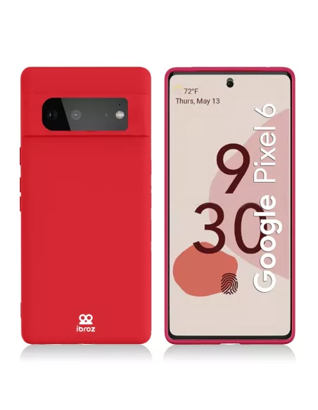 Google Pixel 6 Liquid Silicone Case - Red | Ibroz