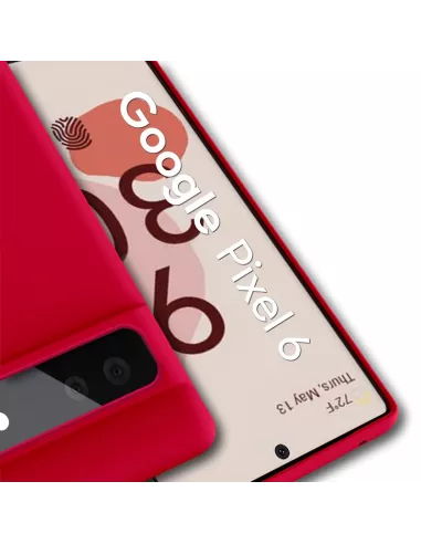 Google Pixel 6 Liquid Silicone Case - Red | Ibroz