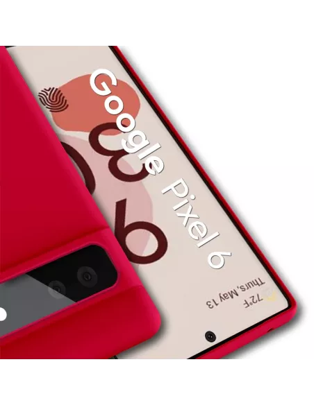 Google Pixel 6 Liquid Silicone Case - Red | Ibroz