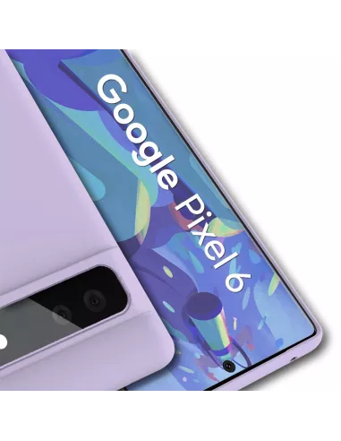 Google Pixel 6 Coque Liquid Silicone - Mauve | Ibroz