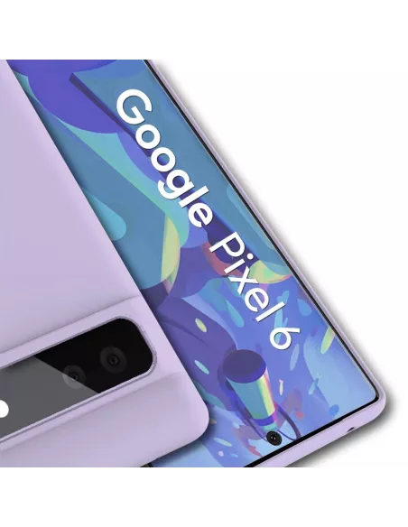 Google Pixel 6 Coque Liquid Silicone - Mauve | Ibroz
