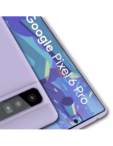 Google Pixel 6 Pro Coque Liquid Silicone - Bleu | Ibroz