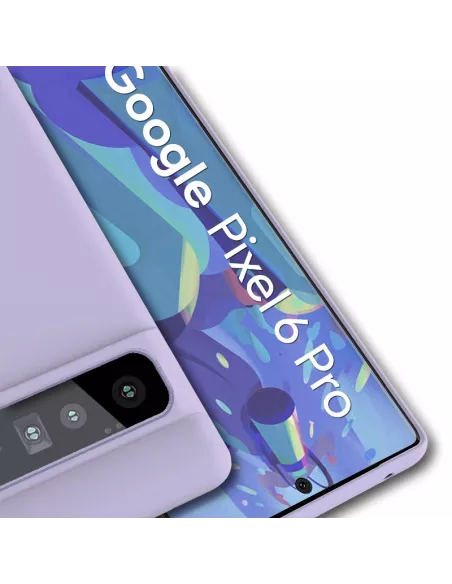 Google Pixel 6 Pro Coque Liquid Silicone - Bleu | Ibroz