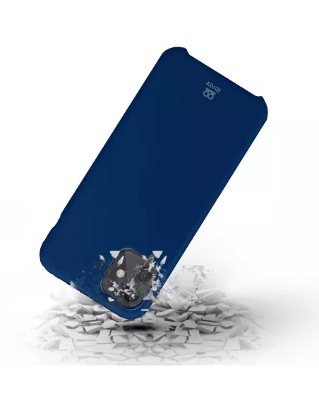 iPhone 12 Mini Coque Liquid Silicone + Verre trempé - Bleu Marine |...