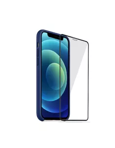 iPhone 12 Mini Coque Liquid Silicone + Verre trempé - Bleu Marine |... 2