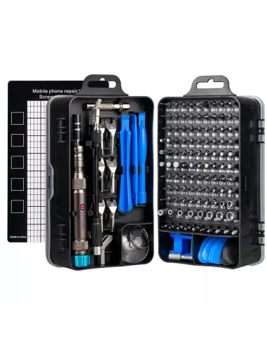 Set of 135 precision tools in wax - Smartphone repair, o...