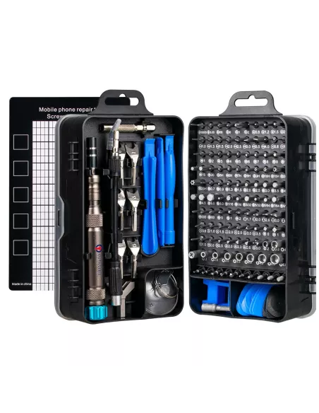 Coffret 135 outils de précision en cier - Réparation smartphones, o...