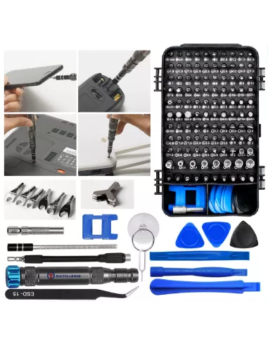 Set of 135 precision tools in wax - Smartphone repair, o...