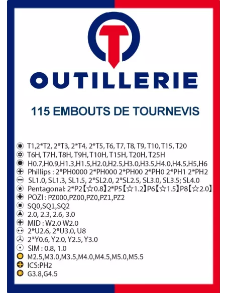 Coffret 135 outils de précision en cier - Réparation smartphones, o...