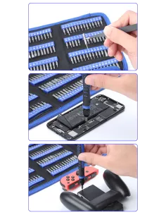 Kit of 126 precision steel tools - Smartphone repair... 2