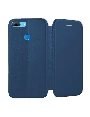 Honor 9 Lite Etui cuir folio CLAM - Bleu Cosmos | Ibroz