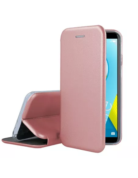 Honor 9 Lite Etui cuir folio CLAM - Rose Gold | Ibroz