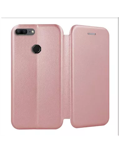 Honor 9 Lite Etui cuir folio CLAM - Rose Gold | Ibroz