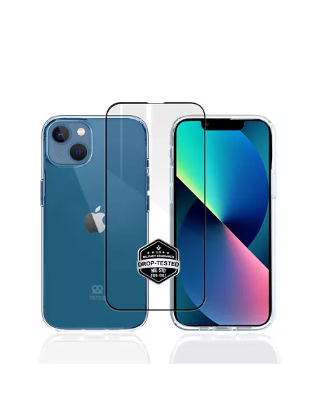 iPhone 13 Mini Coque Bayer Antichoc Ultra Transparente + Verre Trem...