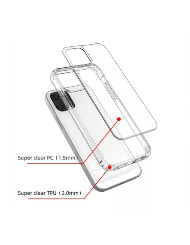 iPhone 13 Mini Coque Bayer Antichoc Ultra Transparente + Verre Trem...