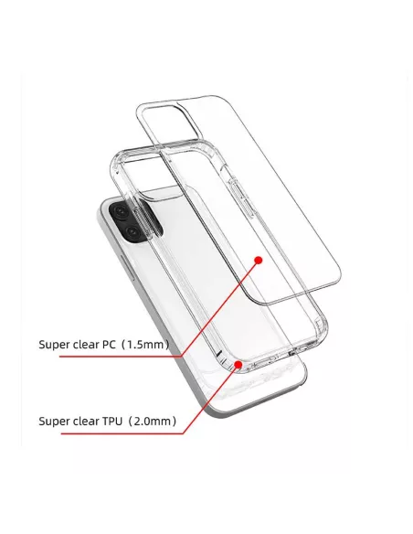 iPhone 13 Mini Coque Bayer Antichoc Ultra Transparente + Verre Trem...