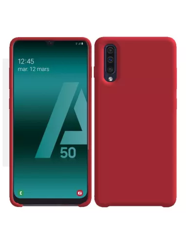 Galaxy A50 Coque Liquid Silicone Soft Touch | Ibroz