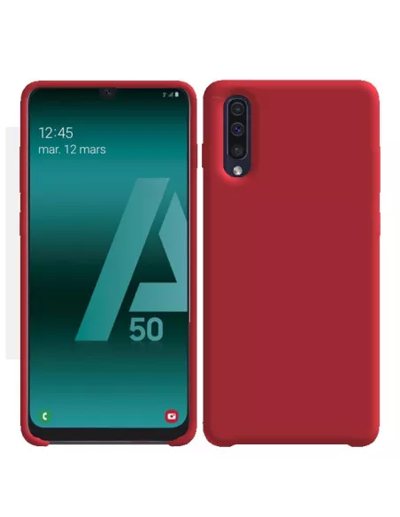 Galaxy A50 Coque Liquid Silicone Soft Touch | Ibroz