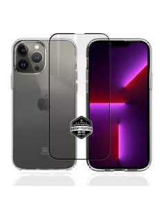 iPhone 13 Pro Max Cover Bayer Antichoc Ultra Transparente + Verre T...