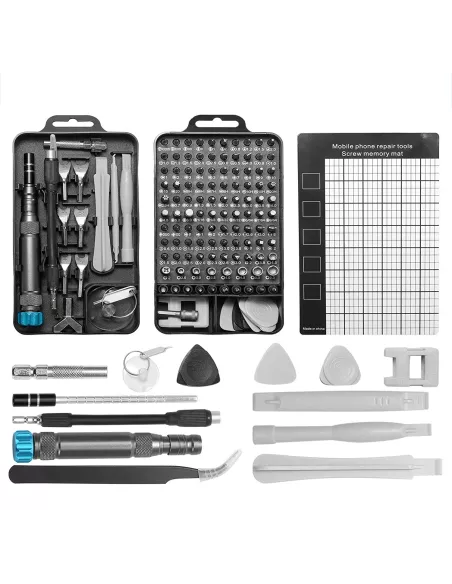 Set of 135 precision tools in wax - Smartphone repair, o...