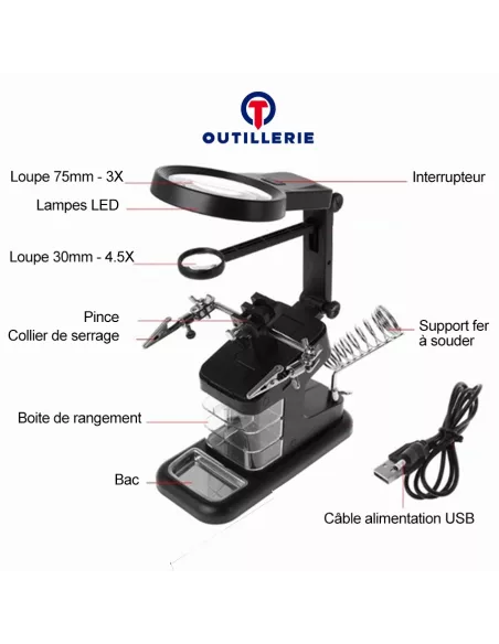 Workstation Multifunctional 3rd hand workstation, welding, with...