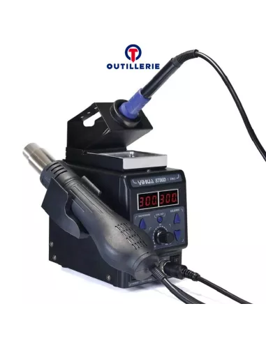 Soldering station 700W - ESD 2 in 1 Soldering/Welding and Hot Air...