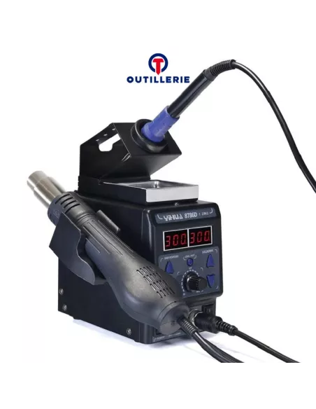 Soldering station 700W - ESD 2 in 1 Soldering/Welding and Hot Air...