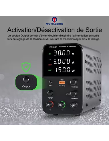 Station d'alimentation Atelier de réparation avec Affichage LED - 0...