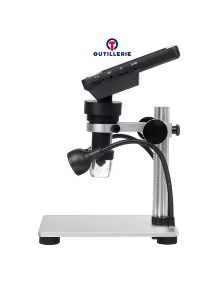 Microscope USB Numérique 1200X - 12 MPx - Vidéo 1080 FHD, lampes LE...