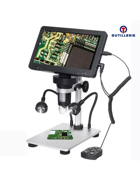 Digital USB microscope 1200X - 12 MPx - 1080 FHD video, LE lamps...