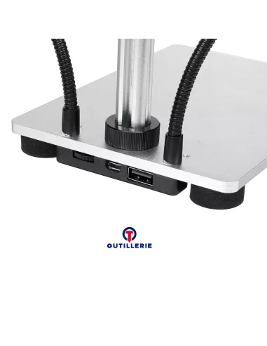 Microscope USB Numérique 1200X - 12 MPx - Vidéo 1080 FHD, lampes LE...