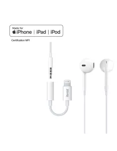 Lightning adapter for 3.5mm jack headphones to iPhone, i...