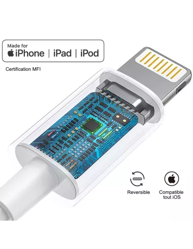 Lightning adapter for 3.5mm jack headphones to iPhone, i...