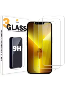 ibroz-Lot de 3 Protections écran pour iPhone 13 Pro Max en verre trempé - 9H