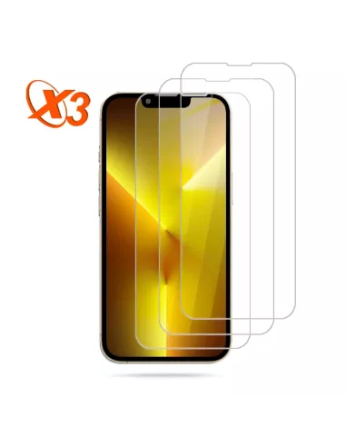 Lot de 3 Protections écran pour iPhone 13 Pro Max en verre trempé - 9H