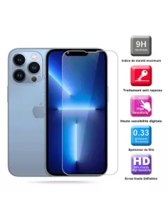 Lot de 3 Protections écran pour iPhone 13 / 13 Pro en verre trempé ... 2