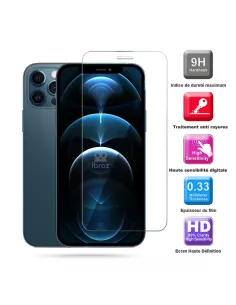 Lot de 3 Protections écran pour iPhone 12 / 12 Pro en verre trempé ... 2