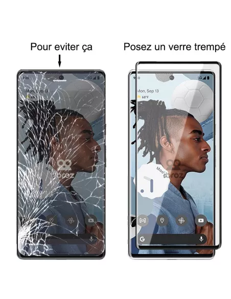 Lot de 3 Protections écran pour Google Pixel 6 Pro en verre trempé ...