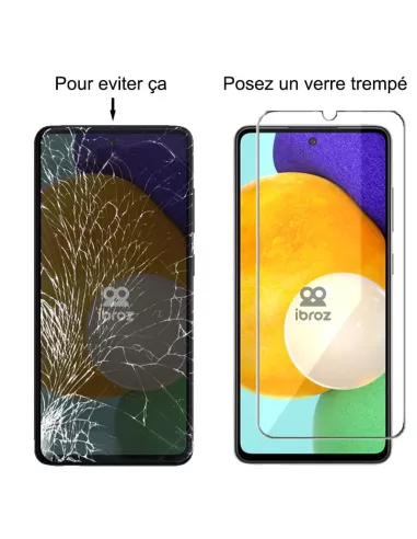 Set of 3 tempered glass screen protectors for Samsung Galaxy A52 ...