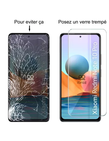 Lot de 3 Protections écran pour Xiaomi Redmi Note 10 Pro en verre t...