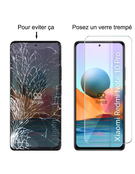 Lot de 3 Protections écran pour Xiaomi Redmi Note 10 Pro en verre t...