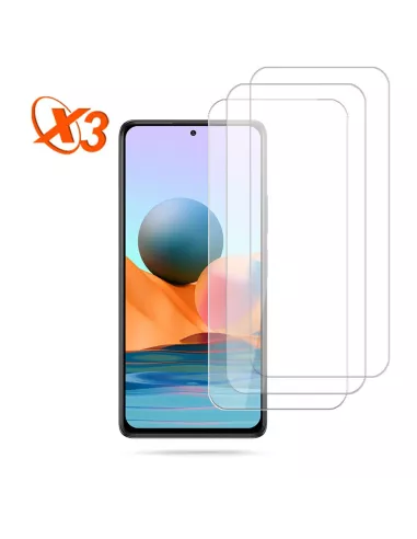 Lot de 3 Protections écran pour Xiaomi Redmi Note 10 Pro en verre t...
