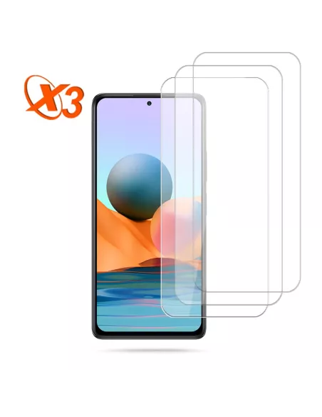 Lot de 3 Protections écran pour Xiaomi Redmi Note 10 Pro en verre t...