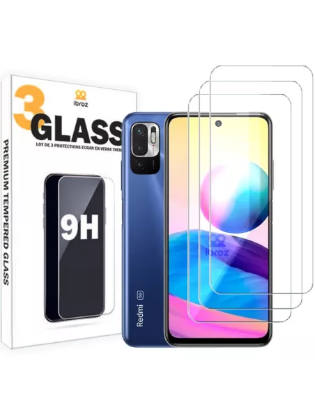 Lot de 3 Protections écran pour Xiaomi Redmi Note 10/10s en verre t...