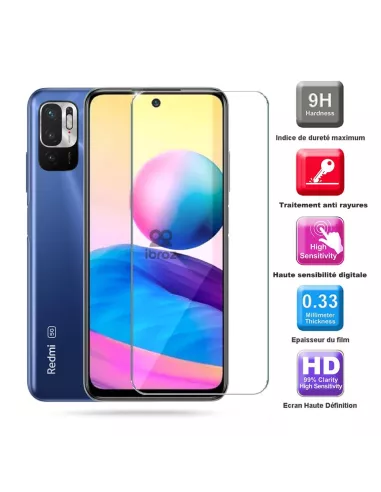 Lot de 3 Protections écran pour Xiaomi Redmi Note 10/10s en verre t...