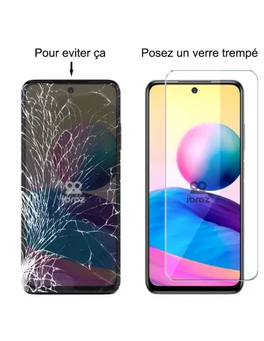Lot de 3 Protections écran pour Xiaomi Redmi Note 10/10s en verre t...