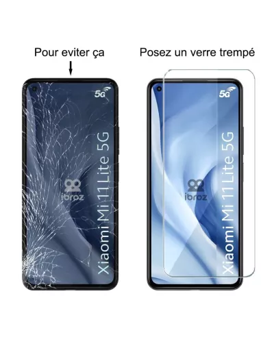 Set of 3 screen protectors for Xiaomi Mi 11 Lite Pro in tempered...