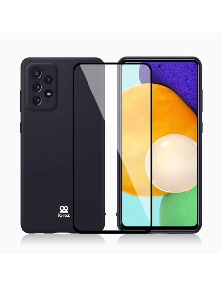 Coque LSR Samsung Galaxy A52/A52s Liquide Silicone + Verre trempé 9...